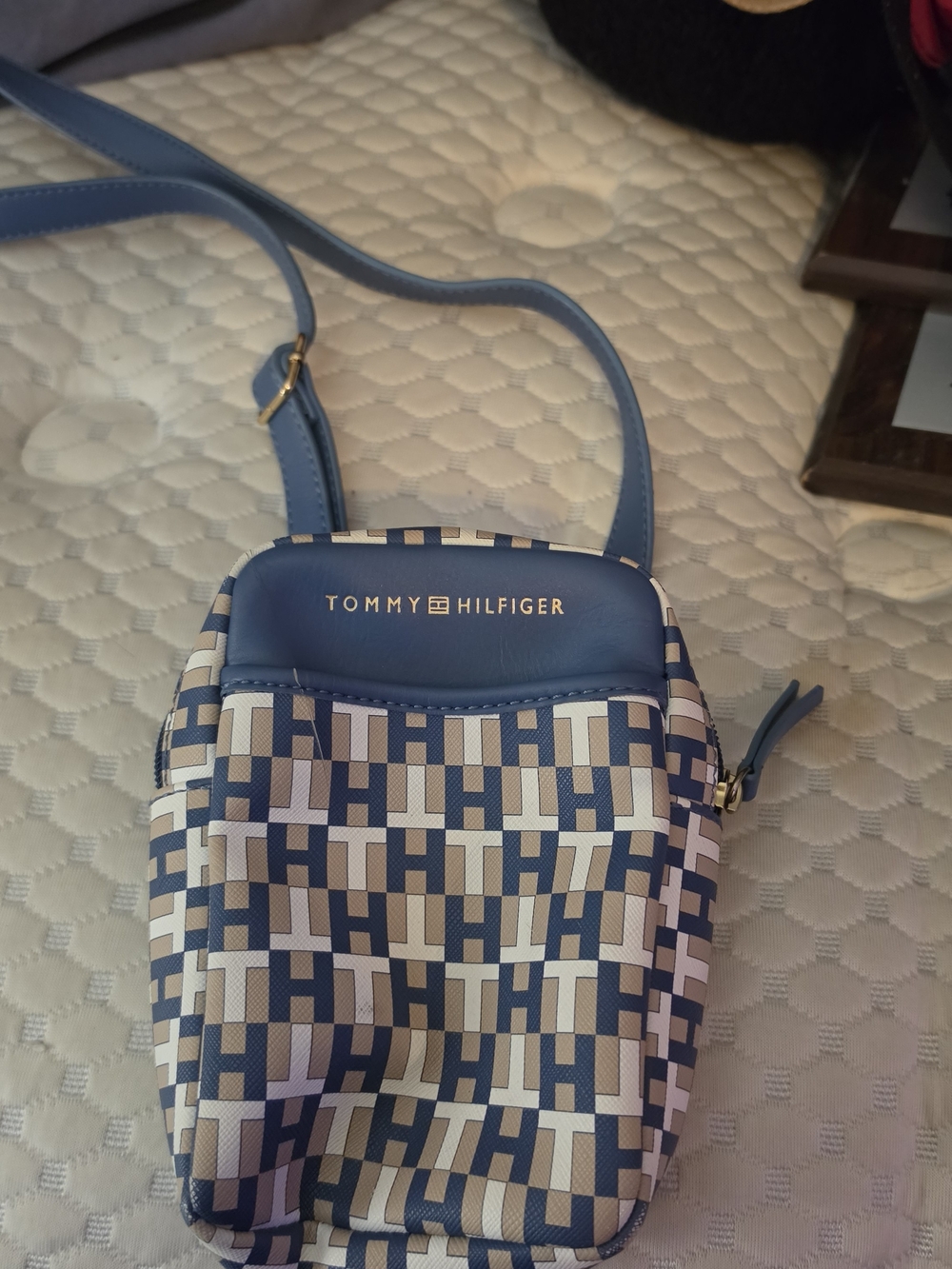 Tommy Hilfiger Blue Logo Crossbody Bag